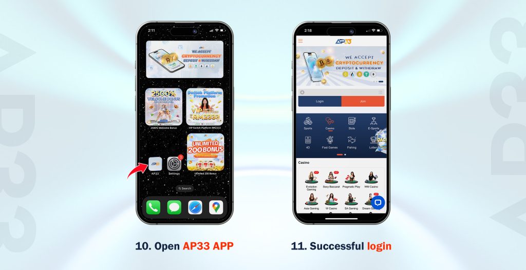 AP33 iOS App Download Steps 10 to 11 – Complete Your Installation